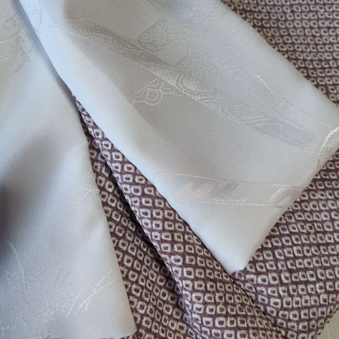 七五三３歳男の子正絹アンティーク着物と正絹総絞りの被布（長襦袢付き）