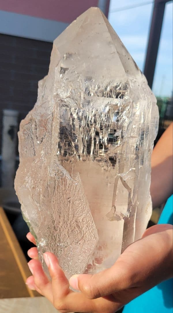 ！逸品！極上ヒマラヤ水晶 原石！メガサイズ！！まるで氷！！透明感抜群！ネパール産