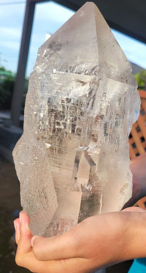 ！逸品！極上ヒマラヤ水晶 原石！メガサイズ！！まるで氷！！透明感抜群！ネパール産