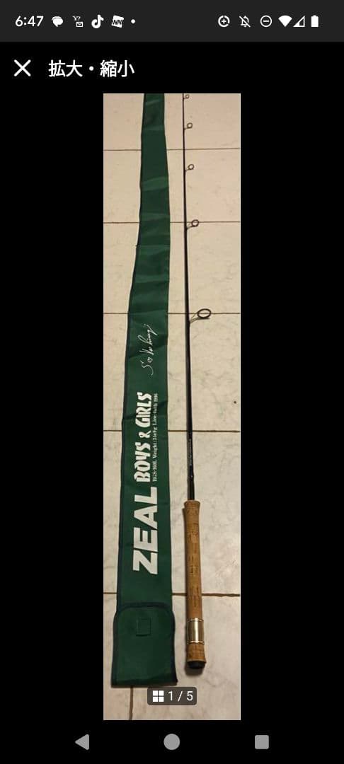 ZEAL BOYS & GIRLS フィッシングロッド 専用ケース付き