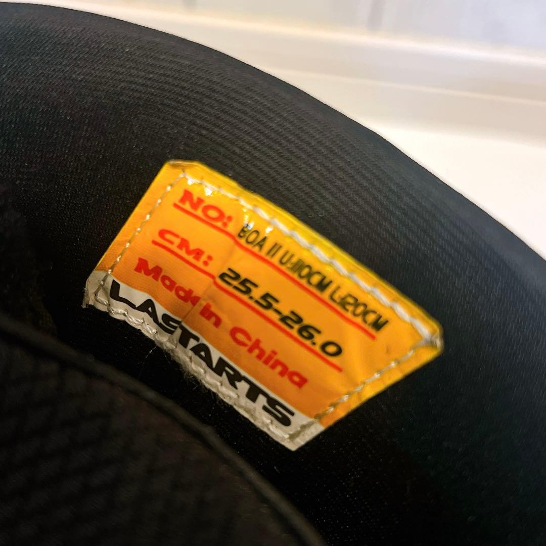 【美品】LASTARTS スノーボードブーツ 25.5cm Boa ダブルボア