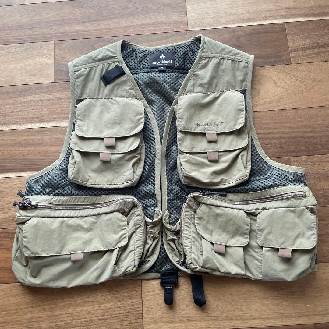 mont-bell フィッシングベスト M ベージュ