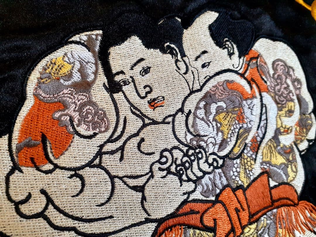 希少LL✨新品未使用タグ付き✨Jungle Stormスカジャン 相撲大一番!!