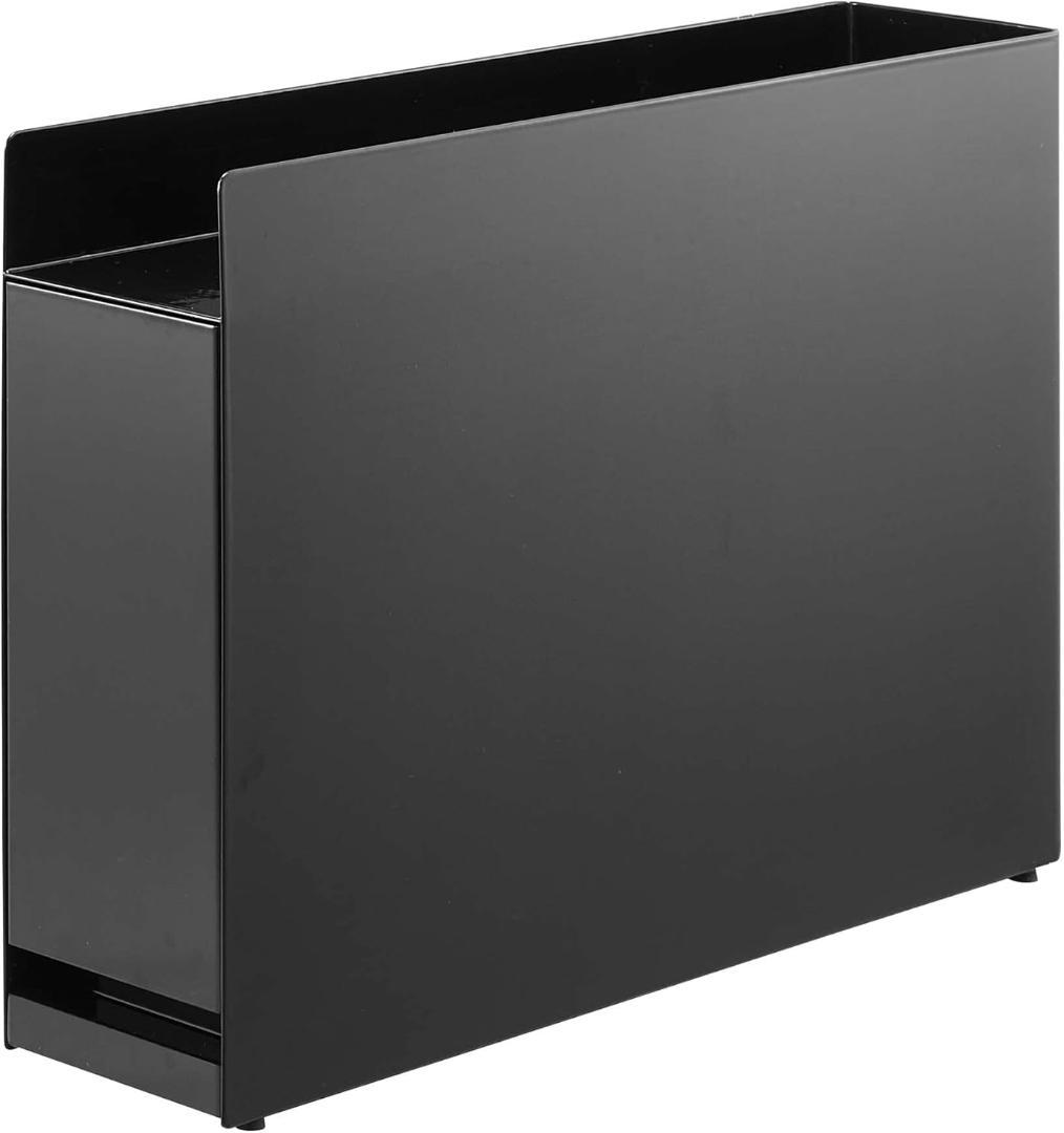 山崎実業 tower タワー 隠せる調味料ラック ブラック