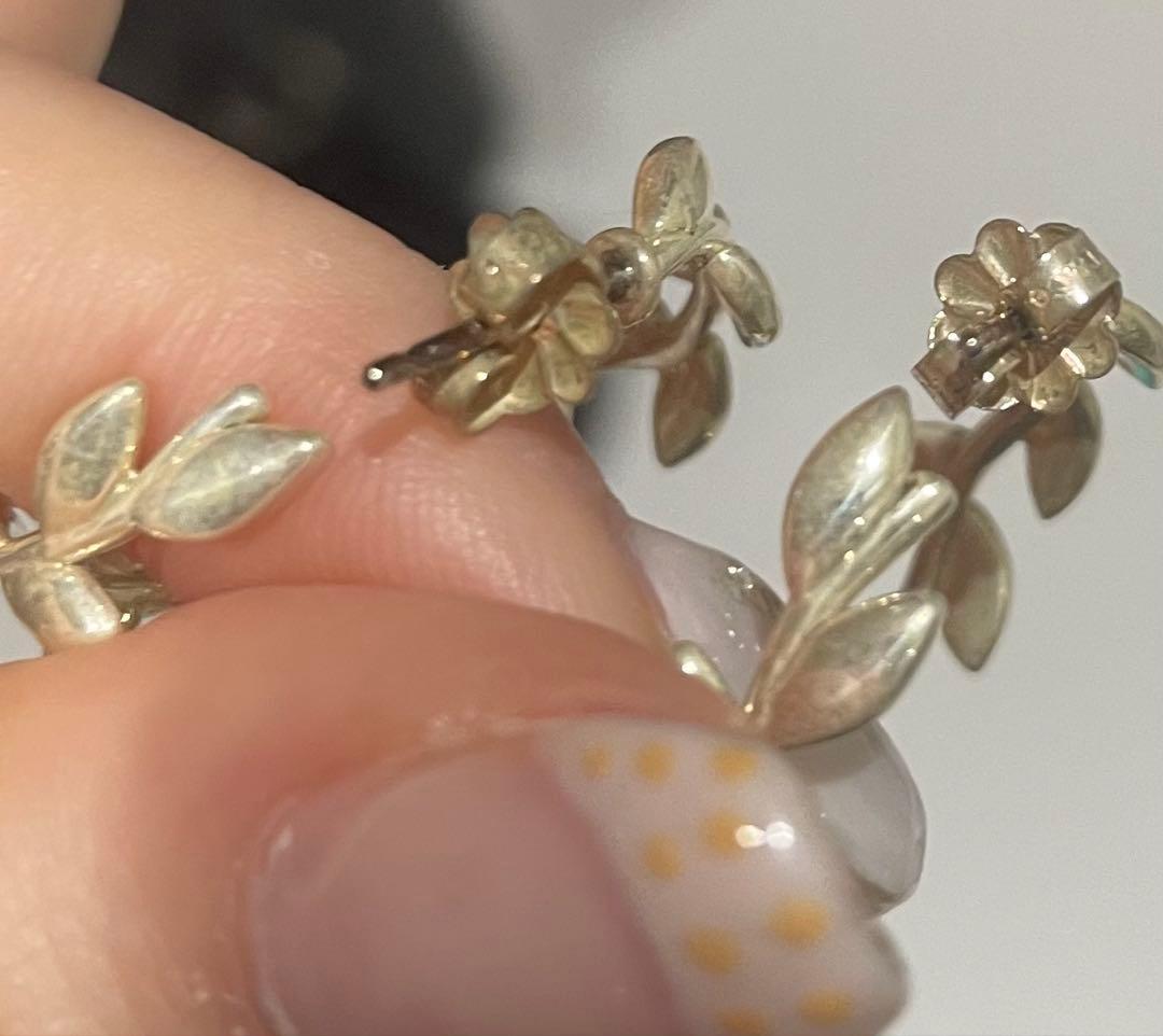 TIFFANY &CO オリーブ リーフ フープ ピアス