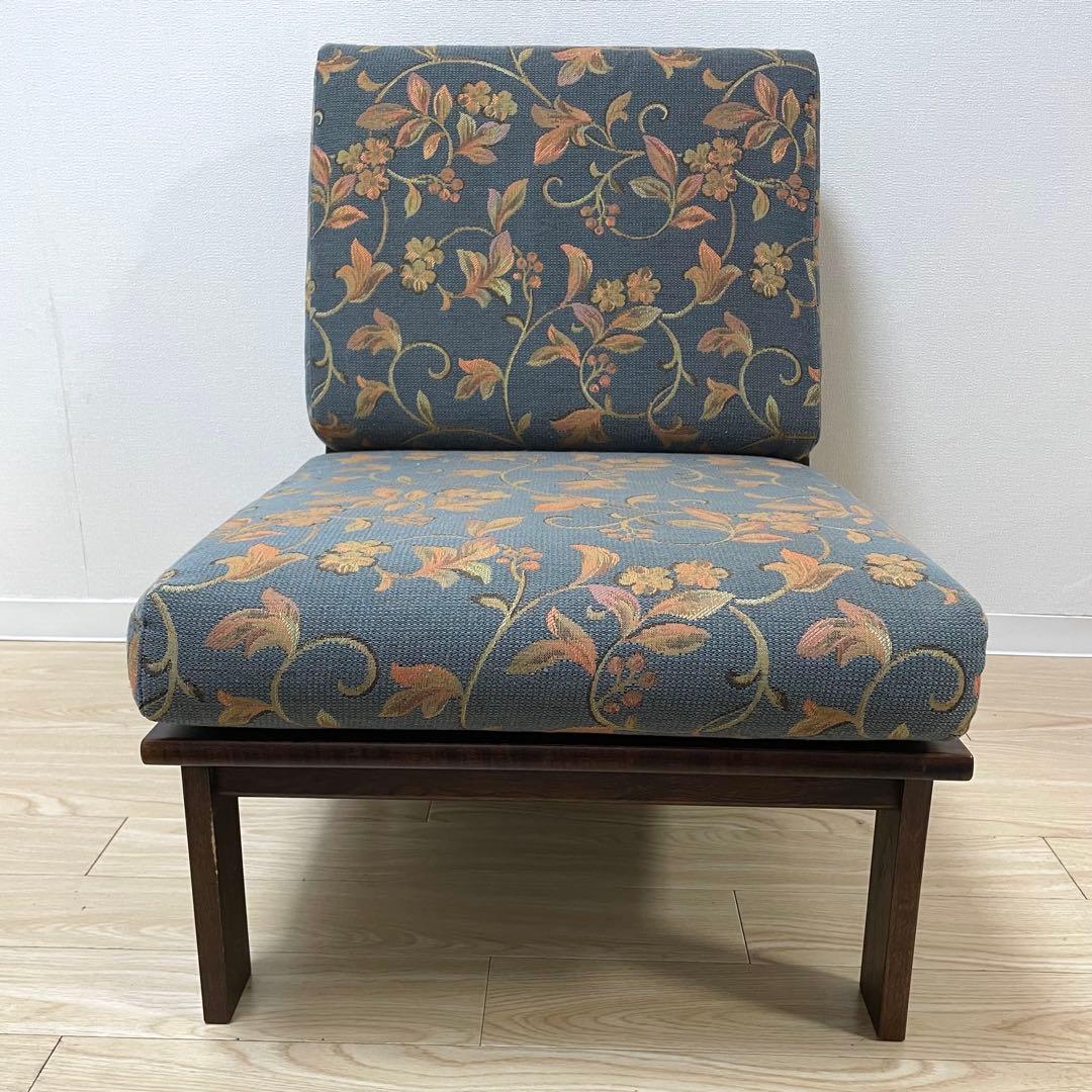 希少 美品 カリモク karimoku ローチェア 椅子 ②