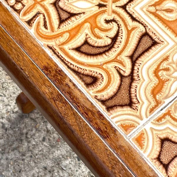 関西限定　送料別　ジープラン　ガラスコーヒーテーブル　タイルトップローテーブル2