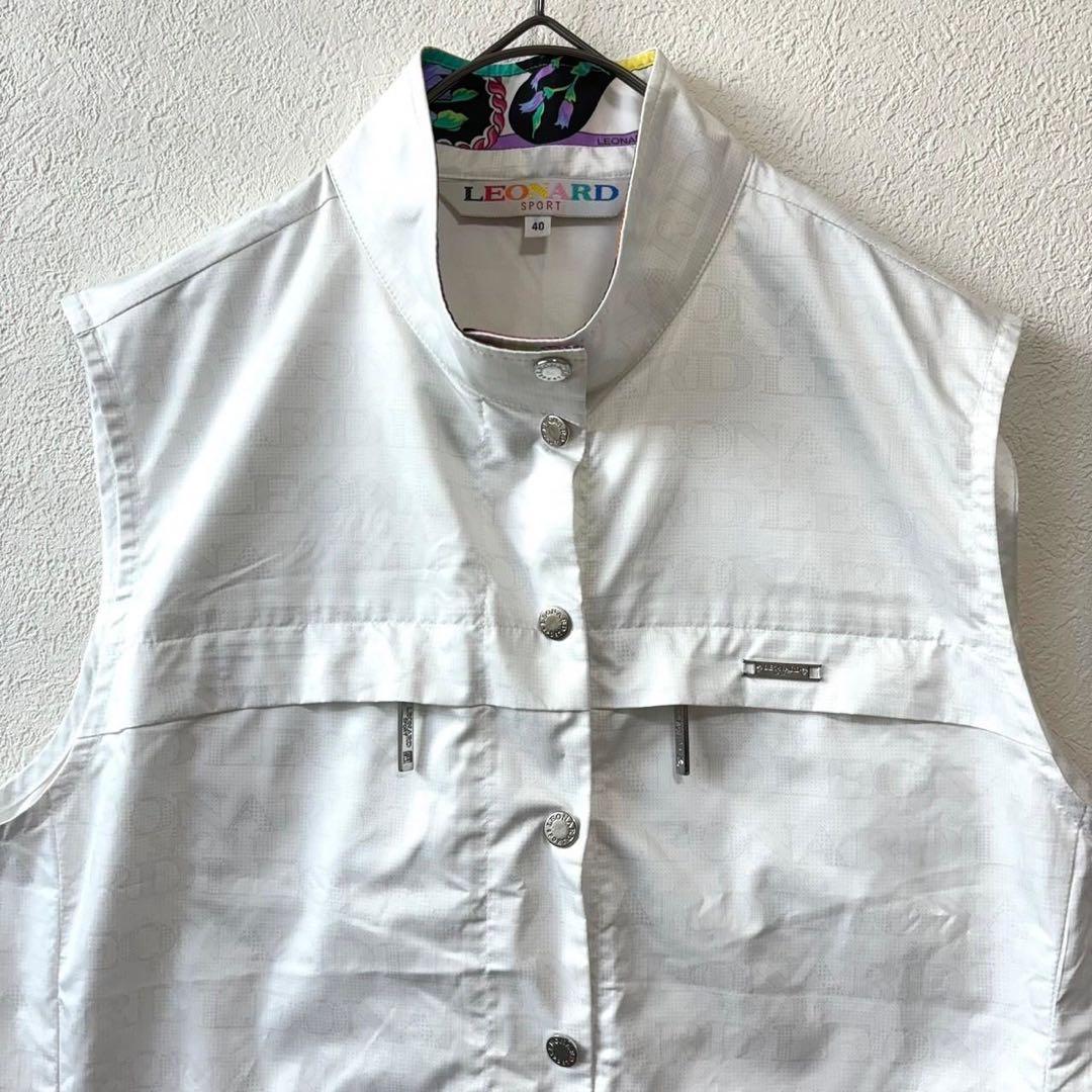 LEONARD SPORT ベスト40 ポリエステル 白 ホワイト 薄手 日本製