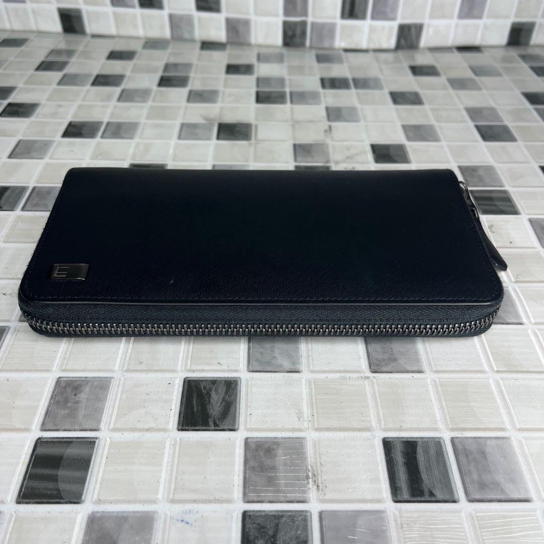 美品 dunhill 財布 ラウンドファスナー　長財布