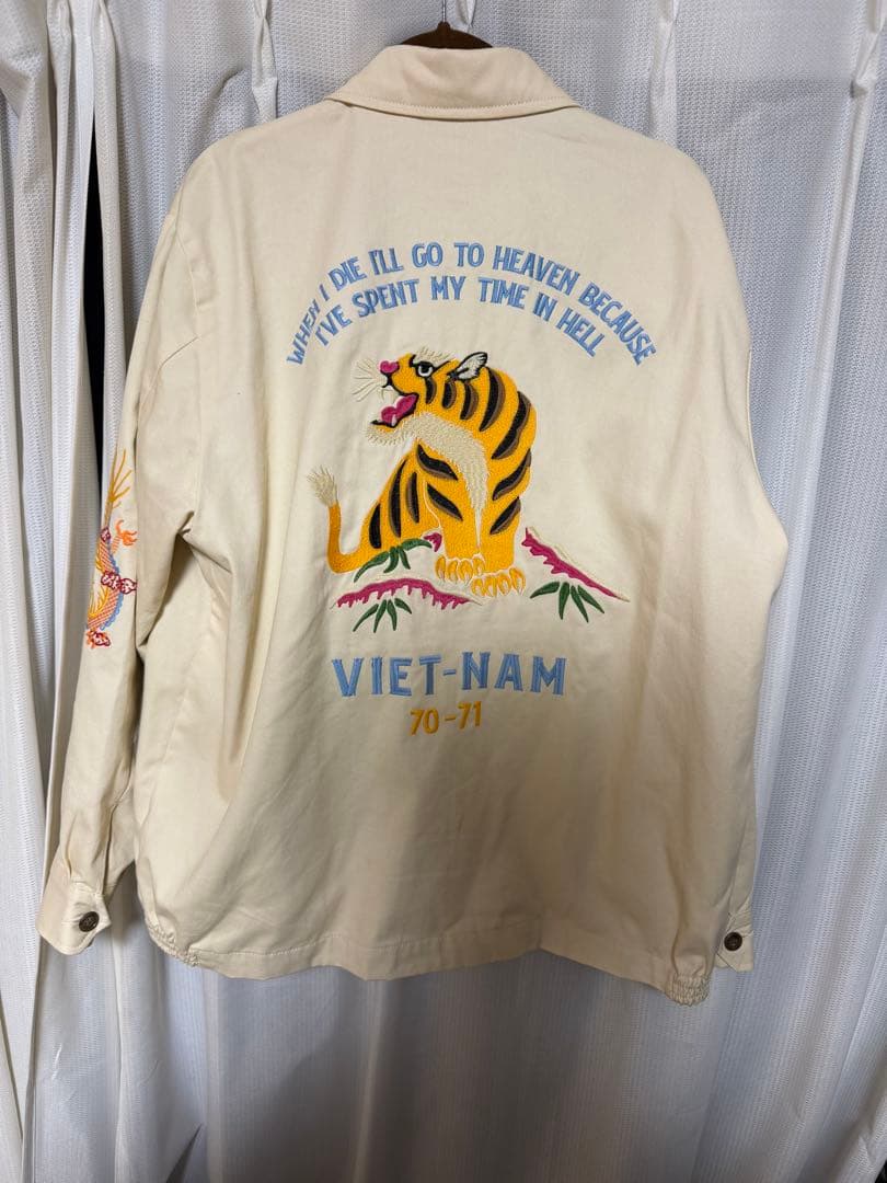 超美品　HOUSTON コットンツイルベトナムジャケット　XXL