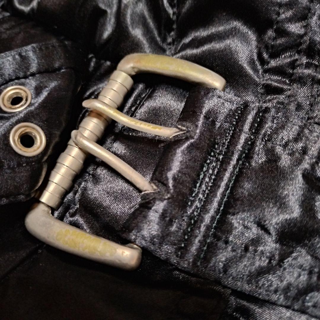 希少！90s クレージュ　ジャンプスーツ　つなぎ　キルティング　ブラックL