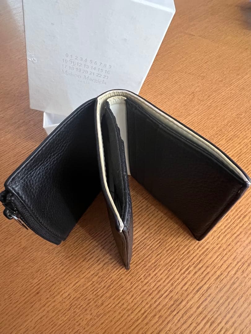 Maison Margiela マルジェラ コンパクト レザー 財布 ブラック