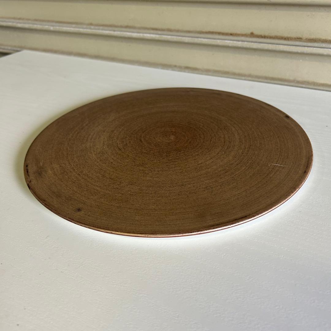 CE69 ★M.STYLE★ お皿 プレート 4枚 平皿 茶色 食器 直径 3