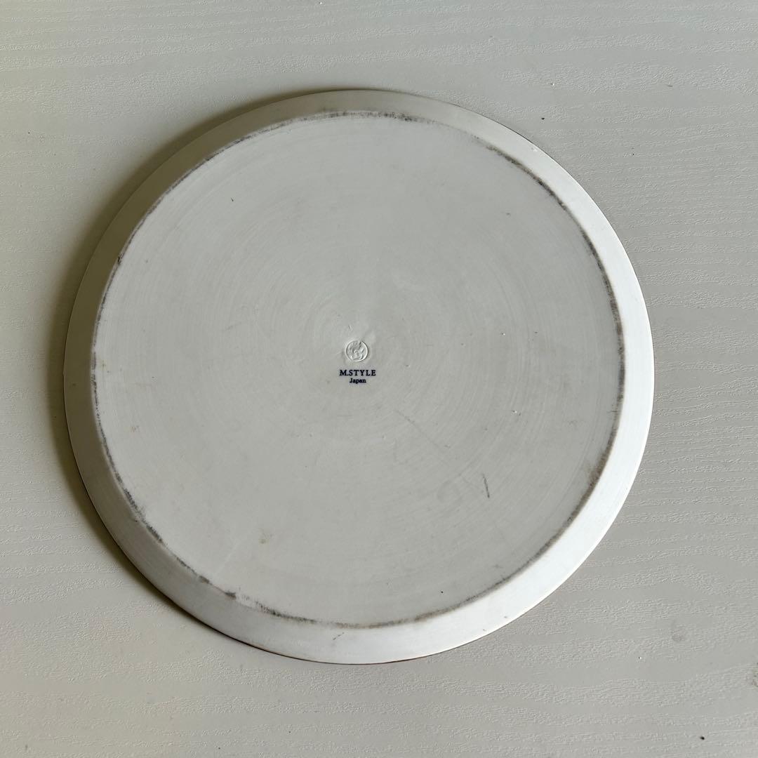CE69 ★M.STYLE★ お皿 プレート 4枚 平皿 茶色 食器 直径 3