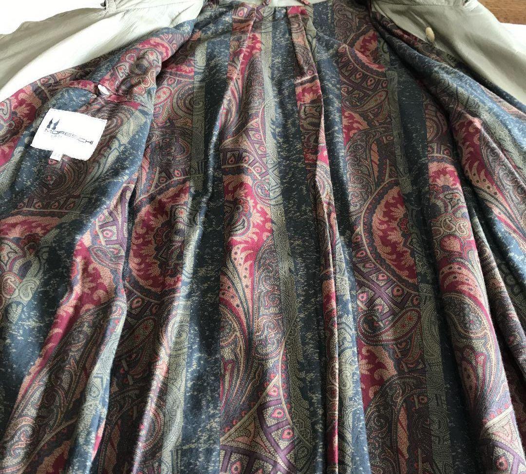 モレスキー革トレンチコートMモスグリーン