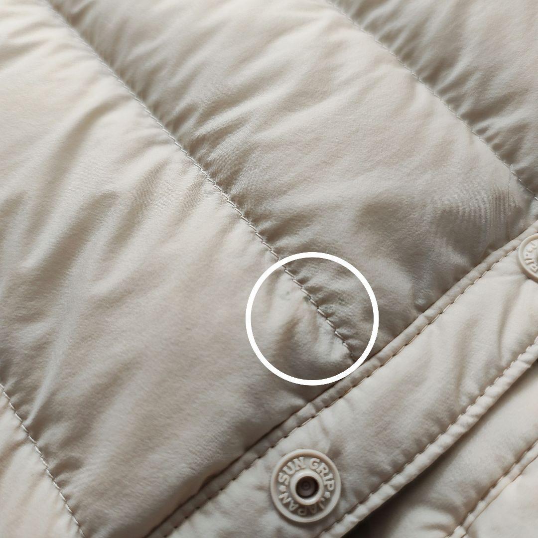 ダントン　インナーダウン　ジャケット　36　オイスターホワイト