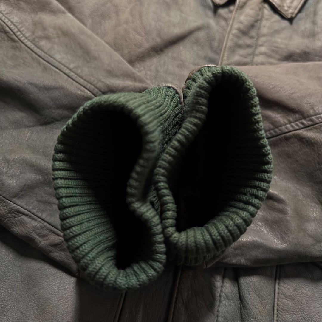 【希少カラー】80s vintage フライトジャケット　A-2 本革　短丈　M