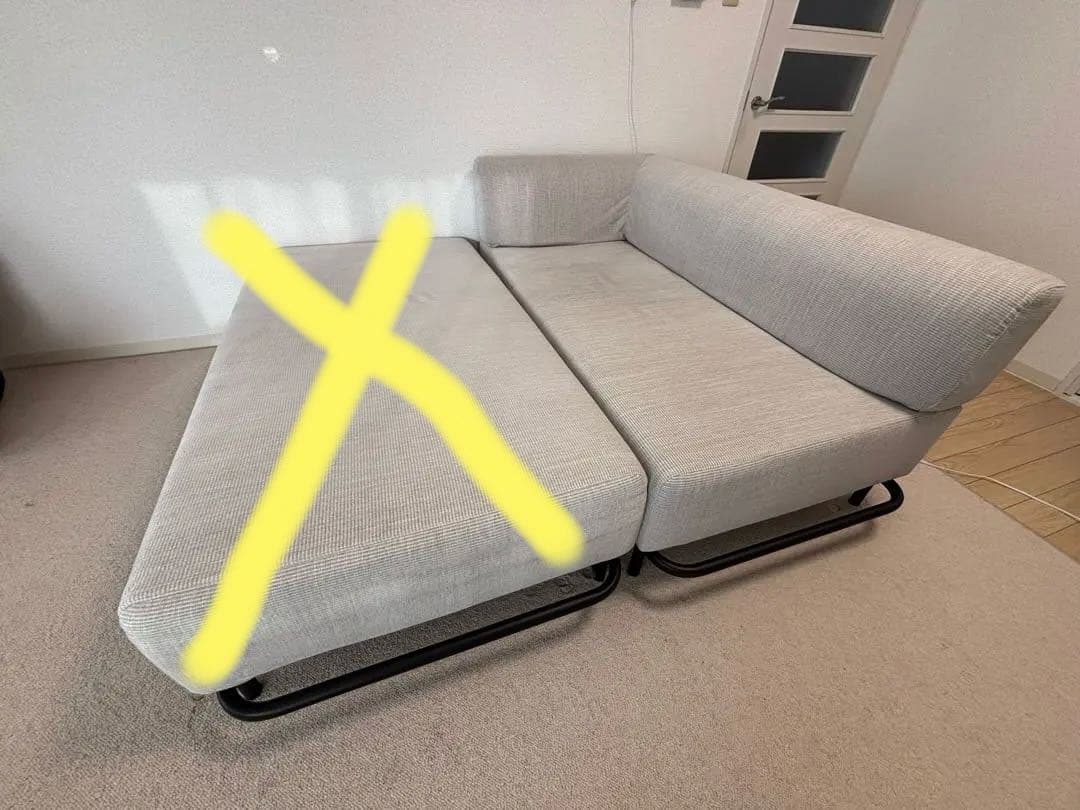 ACTUS アクタス OWN-S グレーファブリックアームソファ