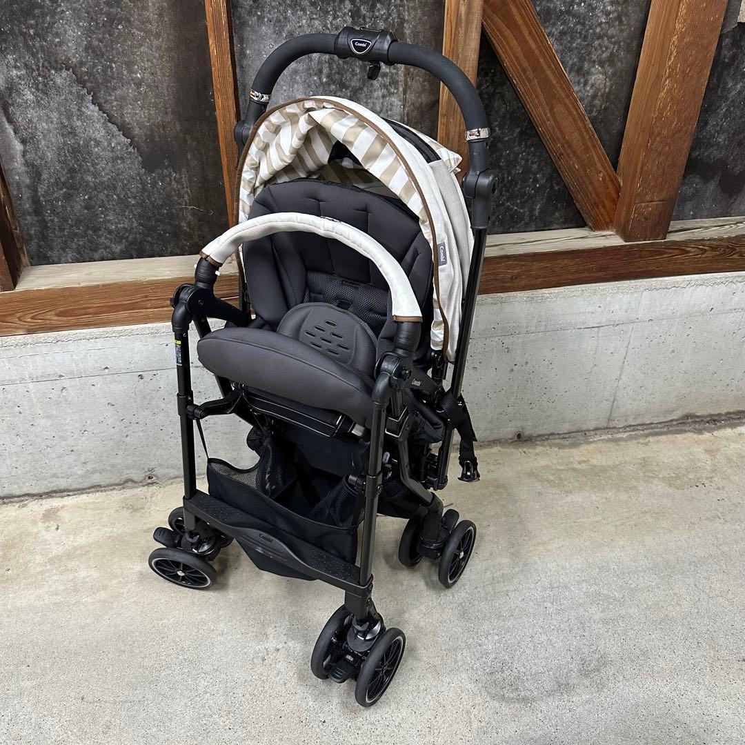 【美品】コンビ スゴカルα コンパクト エッグショック AW ベビーカー