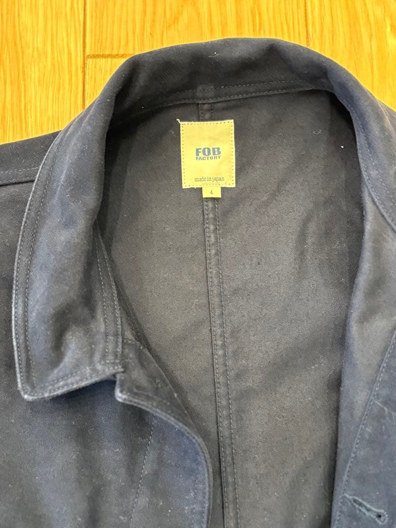FOB FACTORY ネイビー シャツジャケット