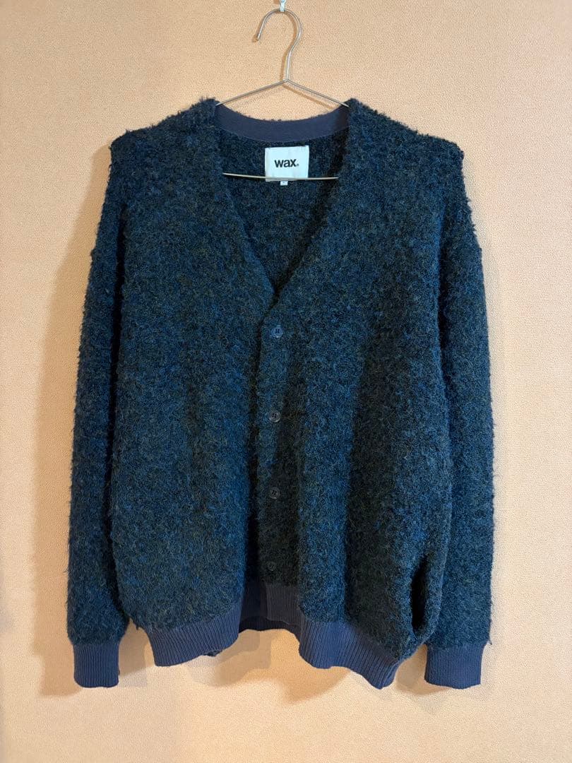WAX thm プードルニットカーディガン L