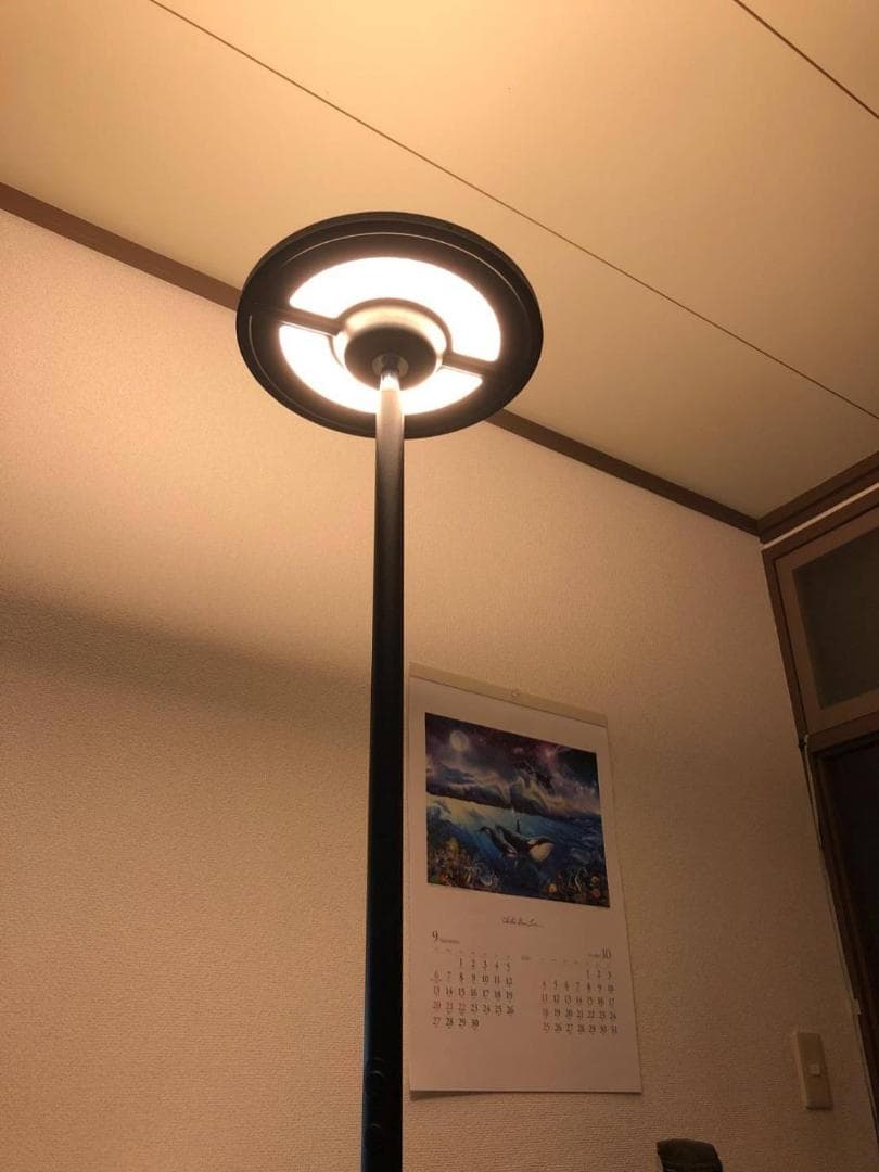 調光機能とカラーオプションを備えたモダンなフロアスタンド