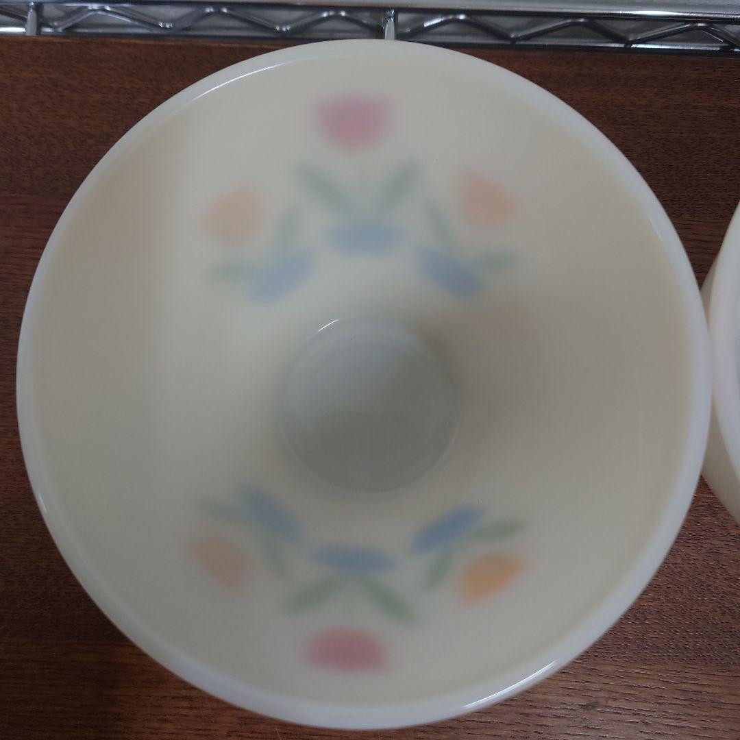 ファイヤーキング　ボウル　3点セット　チューリップ柄