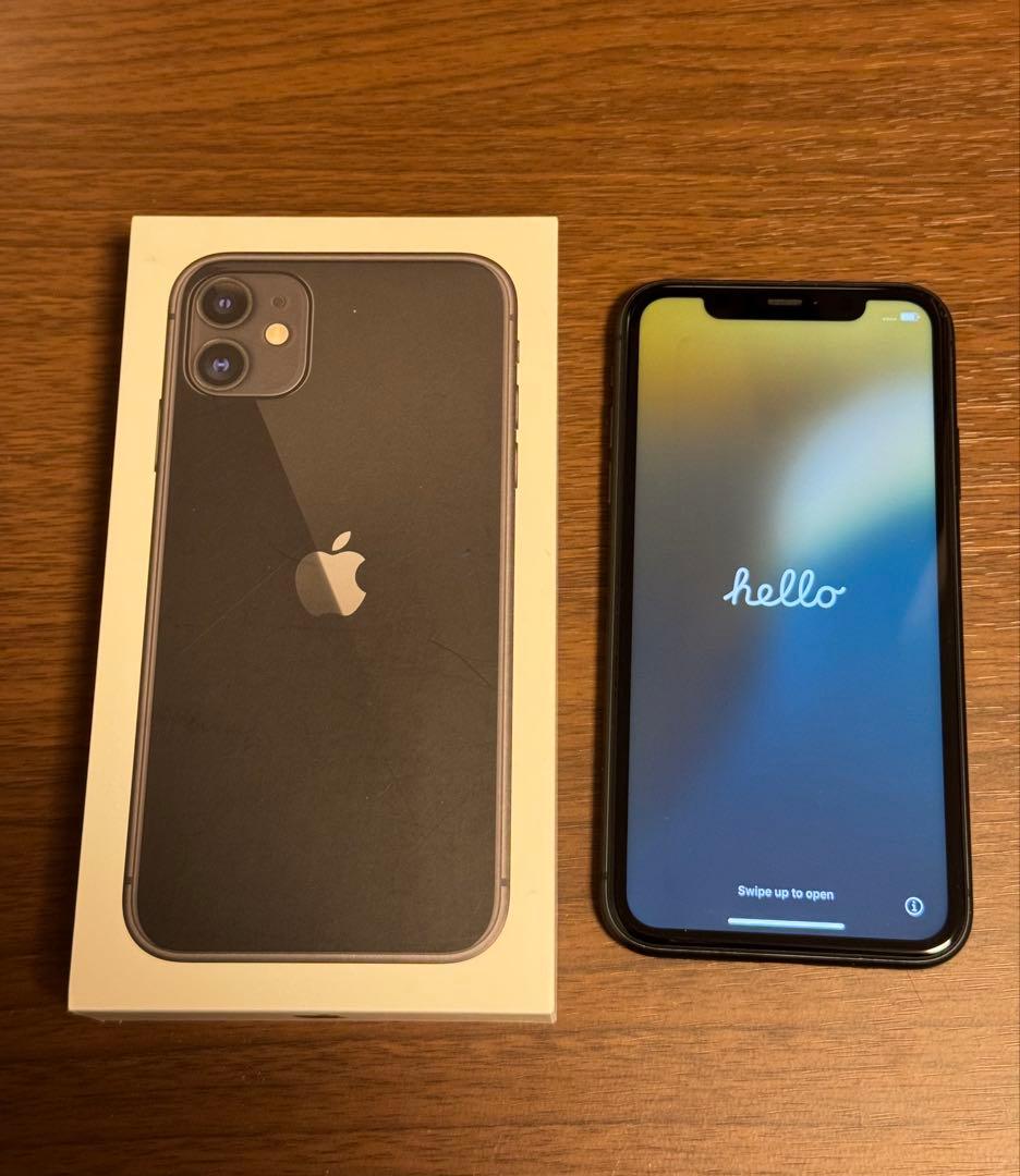 iPhone11 ブラック 本体　化粧箱付き