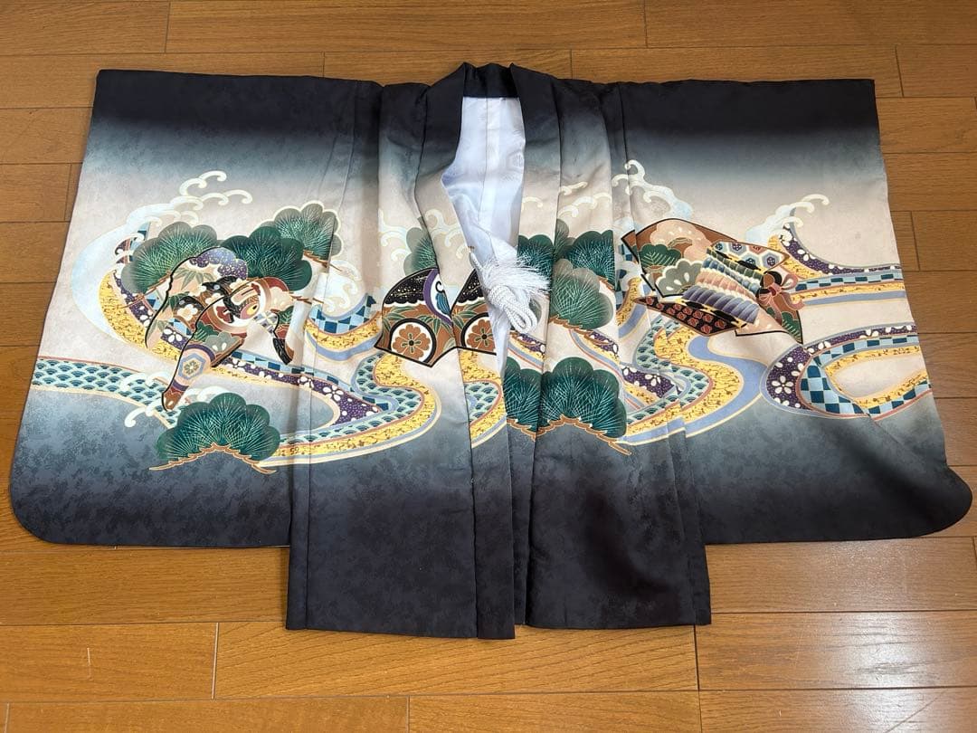 七五三 5歳 男の子 フルセット 子供着物 黒 袴