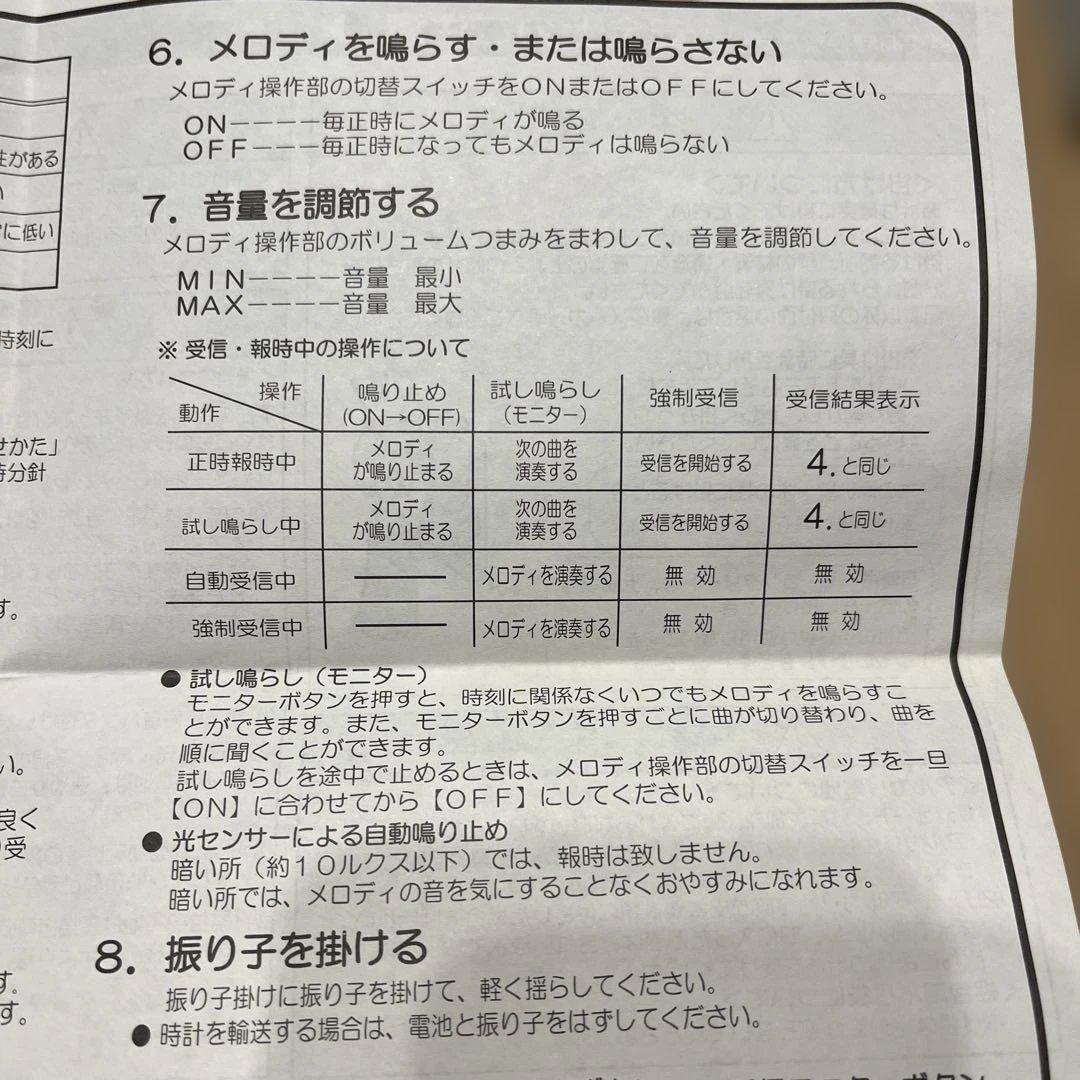 タケちゃん4645 SEIKO 電波クロックからくりメロディ付き掛時計