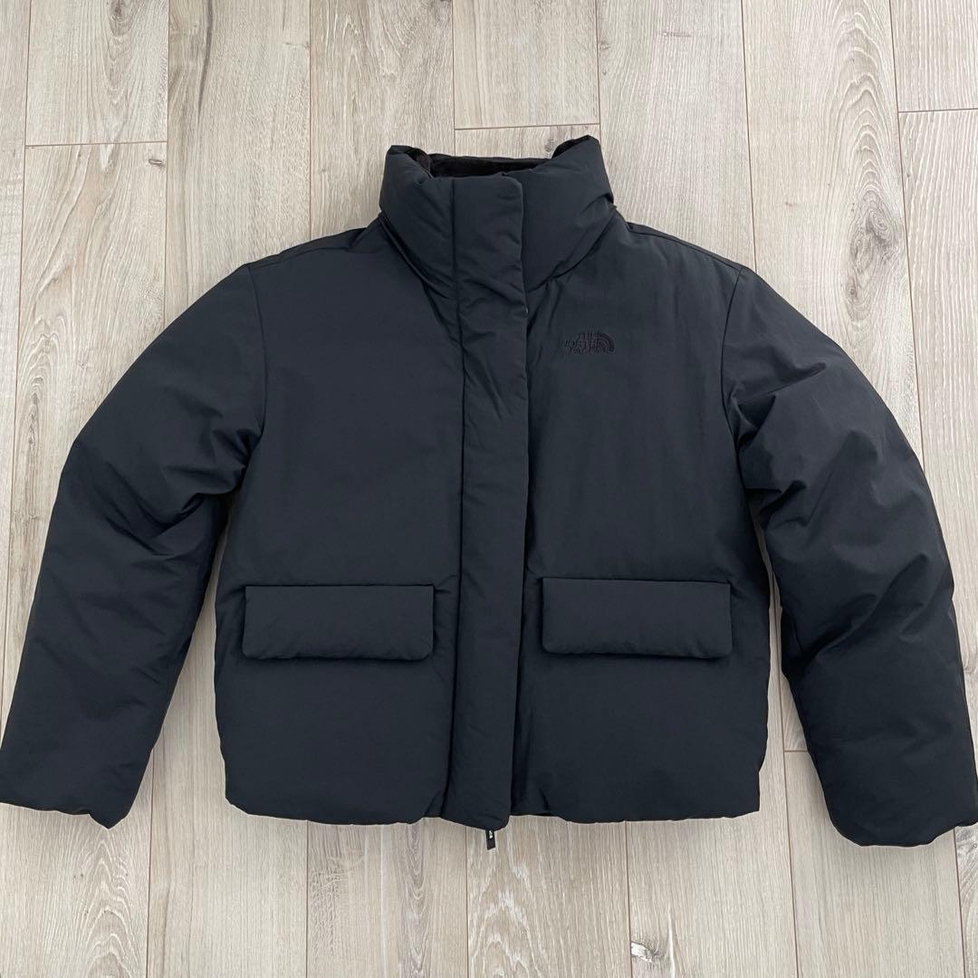 韓国 ノースフェイス ボニータダウンジャケット ホワイトレーベル 黒 S