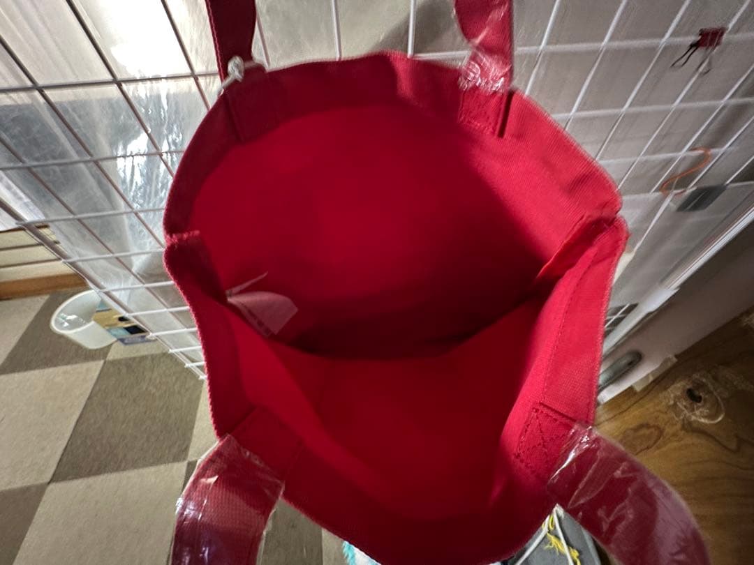 MINI レッドトートバッグ 、ポーチ、折りたたみ傘、マグカップ