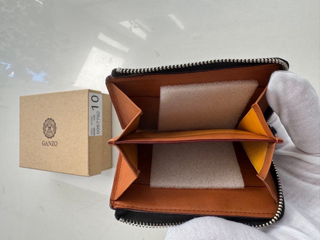 GANZO ブラック レザー ケース