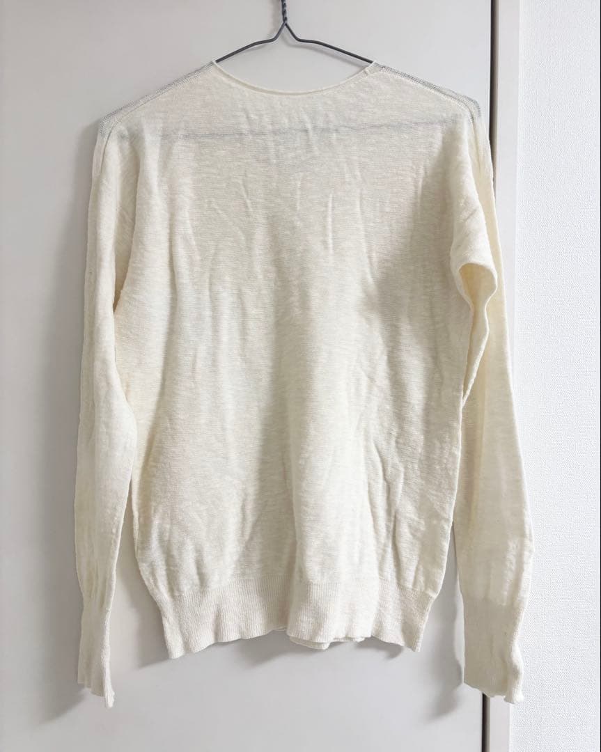 【美品】プリスティン（PRISTINE）エリシルクVネックプルオーバー