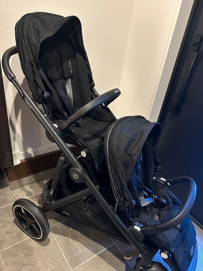 レインカバー二個おまけ付き　サイベックス　ガゼル　二人乗り