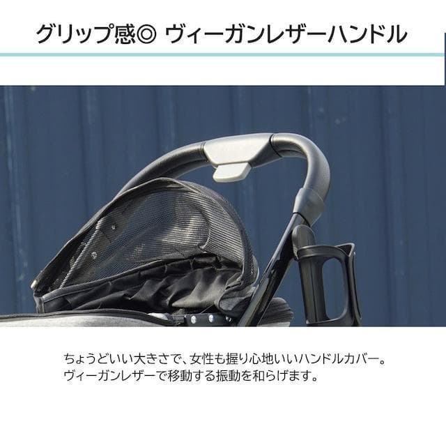 訳あり ペティーク デラックスダブルデッカー ペットストローラー カート 犬 猫