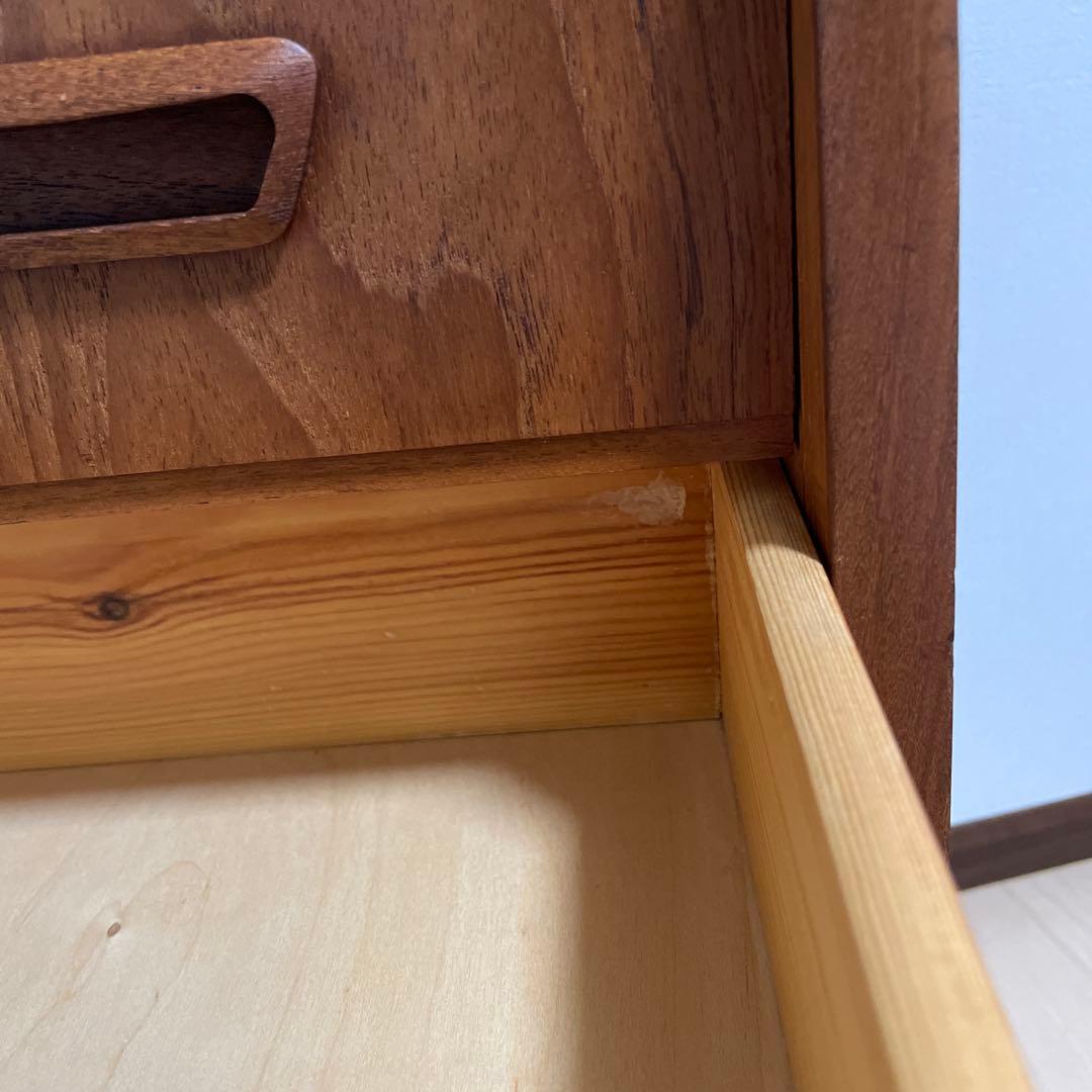 北欧　ヴィンテージ　3段チェスト　チーク