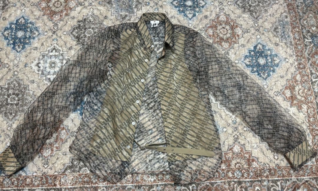 noir kei ninomiya シアーシャツ XS