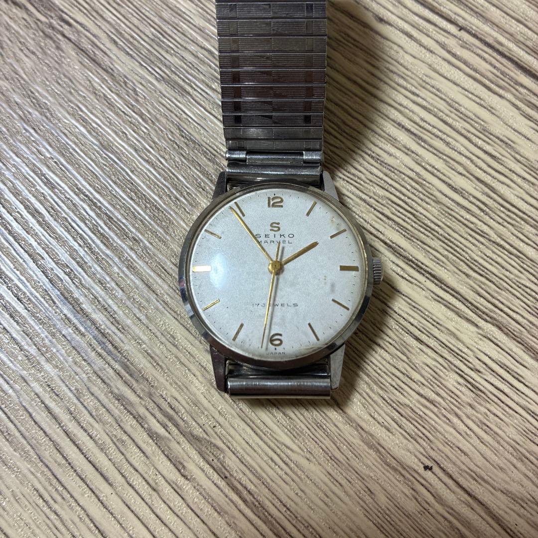 セイコーマーベル アナログ時計 シルバー