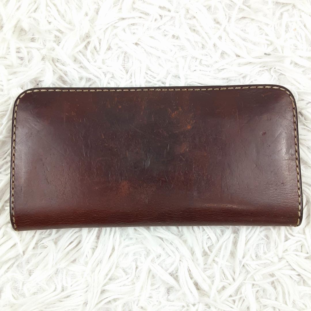 未使用級極美品◎Funny ファニー 長財布 ロングウォレット ブラウン 本革