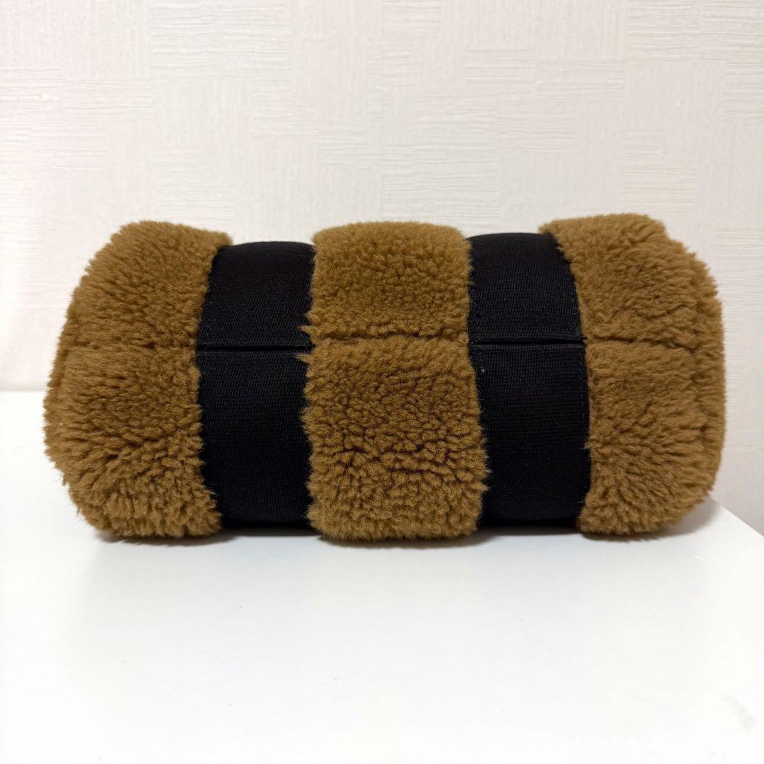 【美品】ヴィオラドーロ ELMO エコファー ムートン 2way トートバッグ