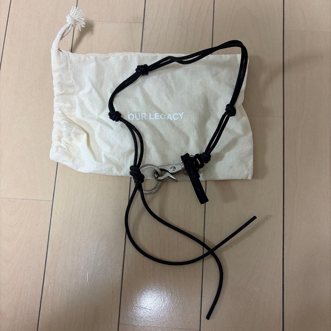 OUR LEGACY ブラックレザー ネックレス