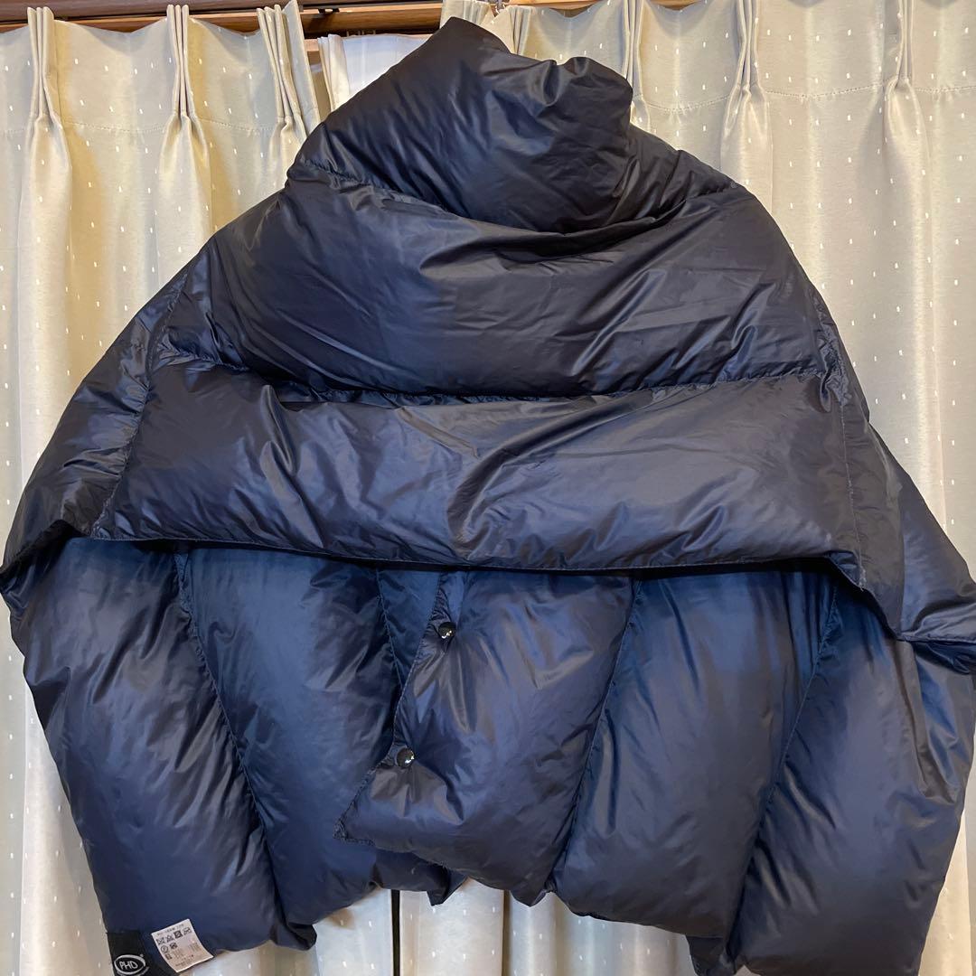 PHD ダウンケープ ネイビー