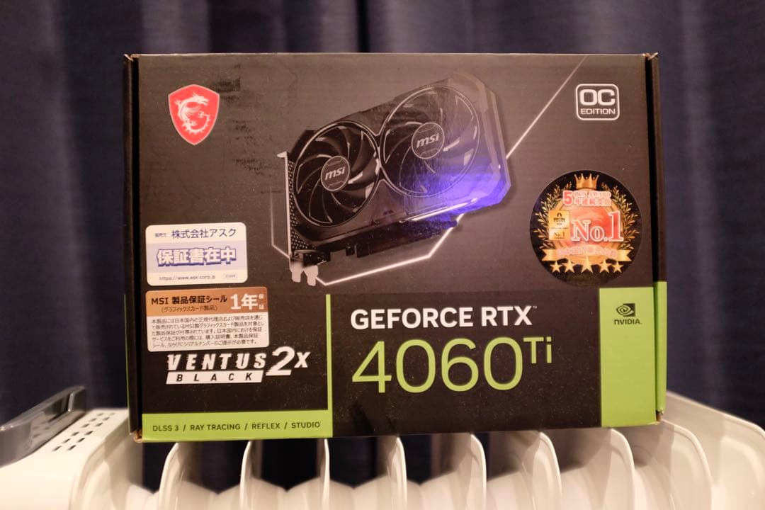 グラフィックボード・グラボ・ビデオカード MSI GeForce RTX 4060 Ti OC Edition