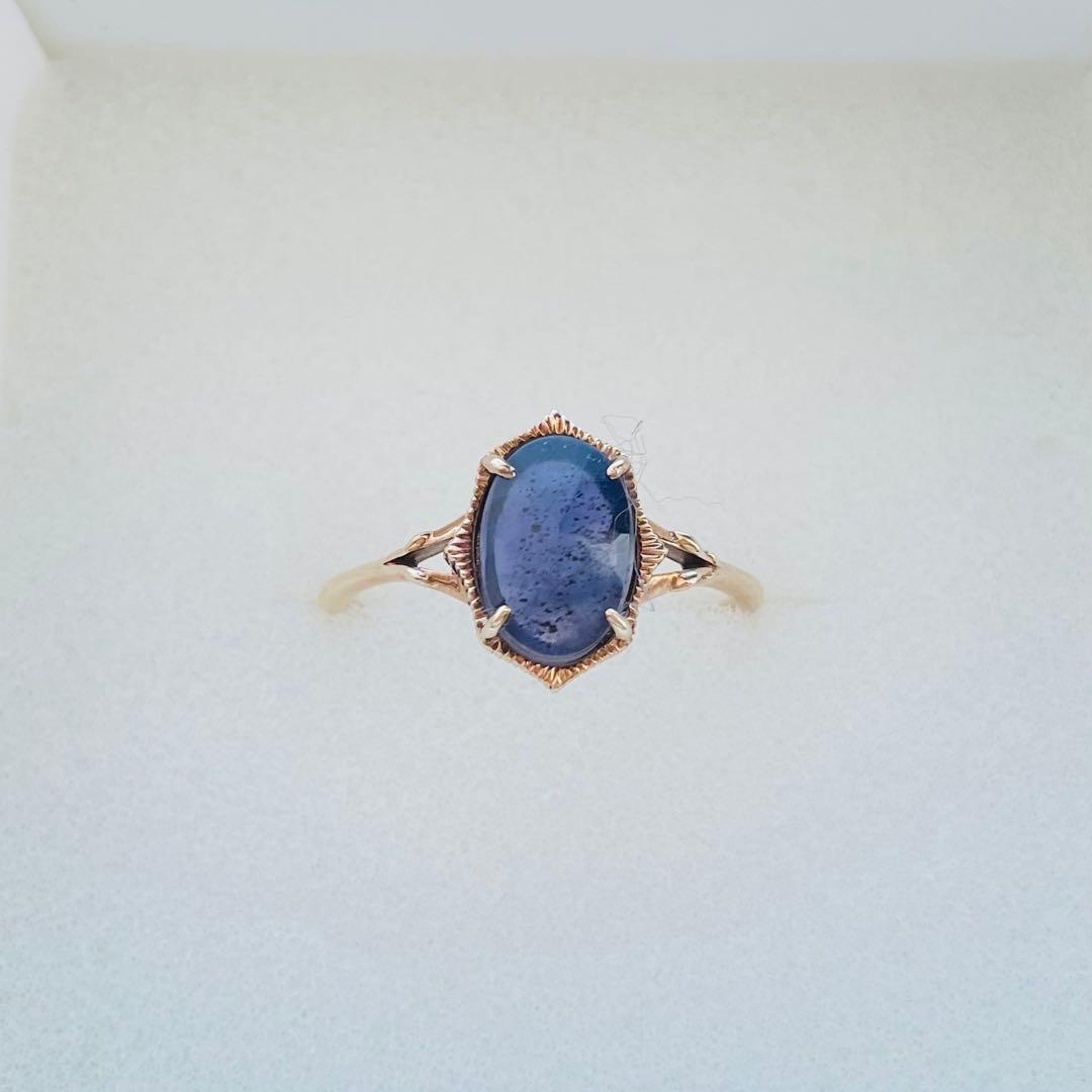 agete アガット　アイオライト　ダイヤモンド　K10 限定　リング　13号