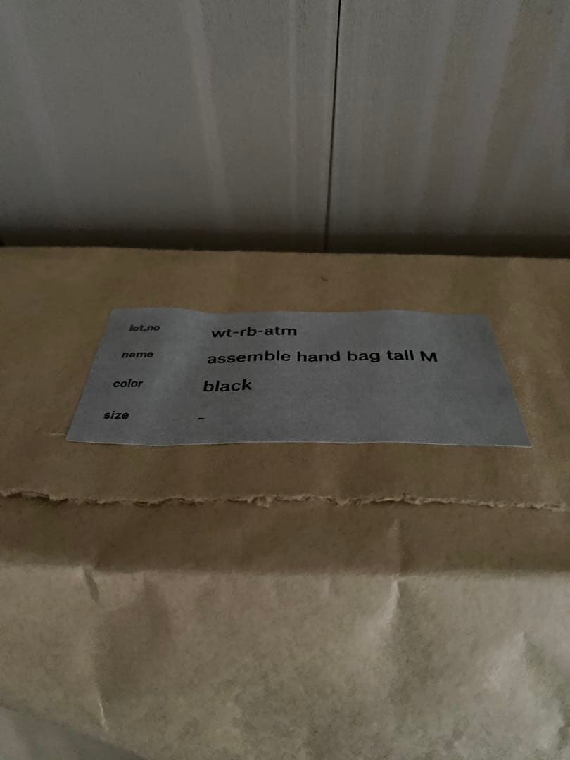 Hender Scheme assemble hand bag tall M 黒