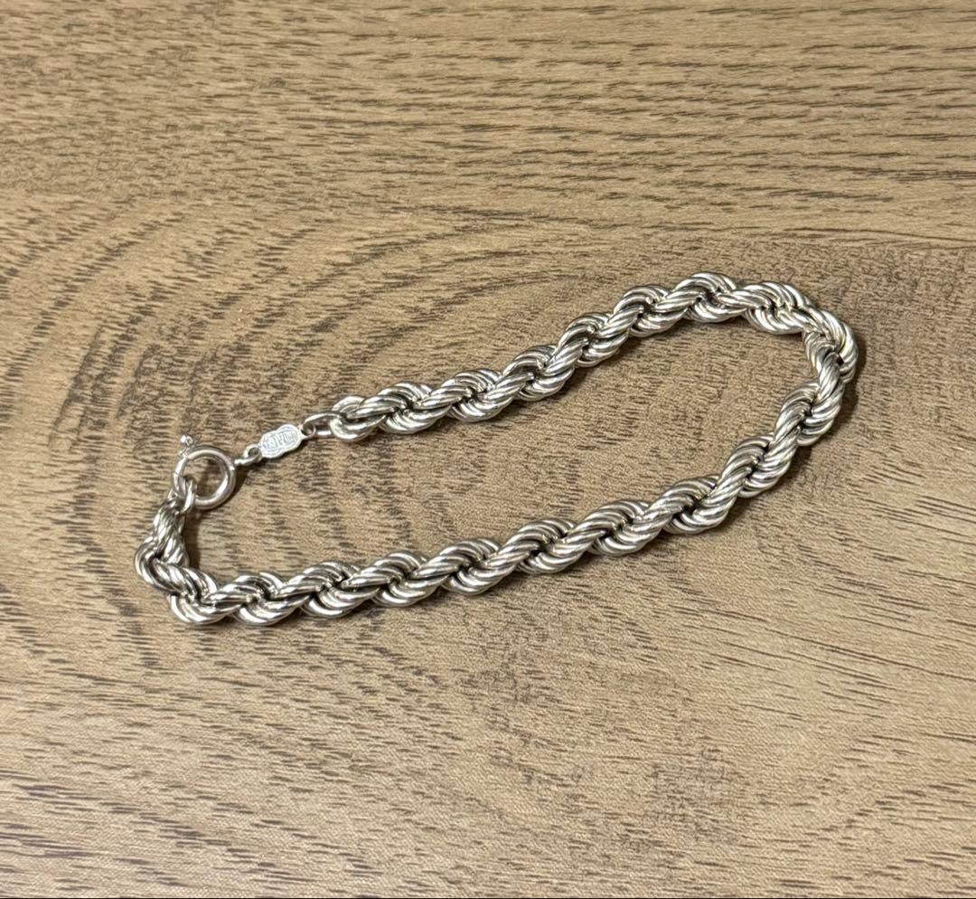 UNOAERRE ウノアエレ シルバー925 ツイストロープブレスレット