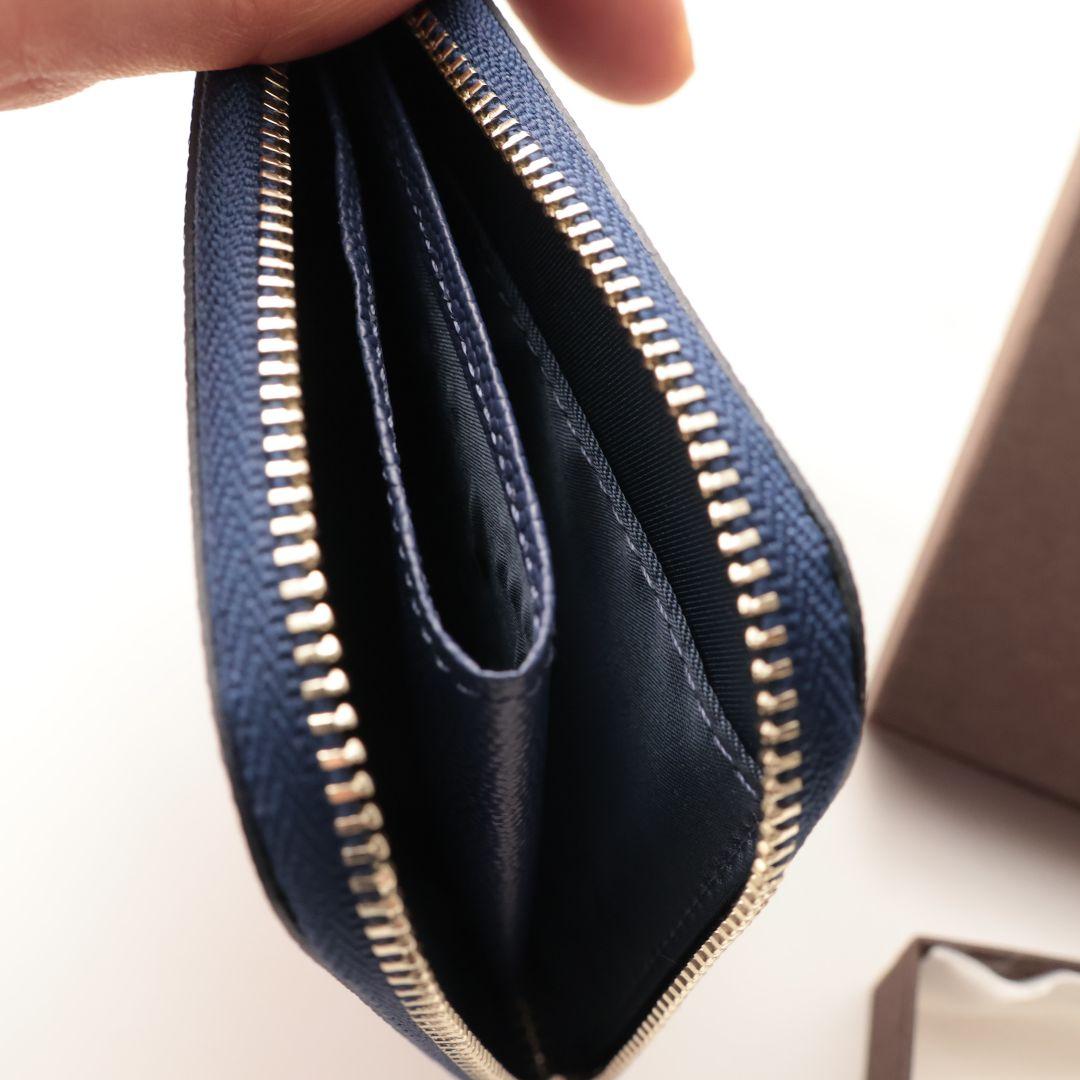 未使用 ペッレモルビダ PELLE MORBIDA 小銭入れ ケース 青