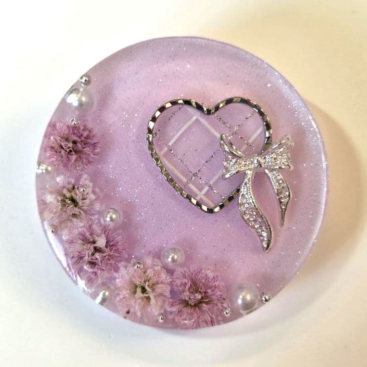 メグえもん　レジンヘアゴム ヘアアクセサリー　丸　約３.5cm