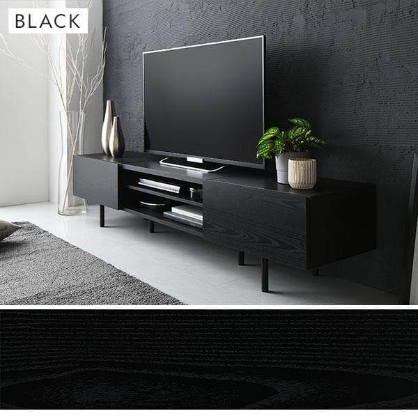 テレビ台　テレビボード　ブラック　180cm